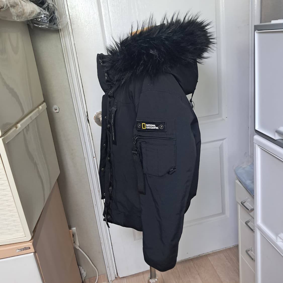 내셔널지오그래픽 덕다운 패딩 자켓 블랙 S(20년 제품)55~66(남녀공 상품이미지2