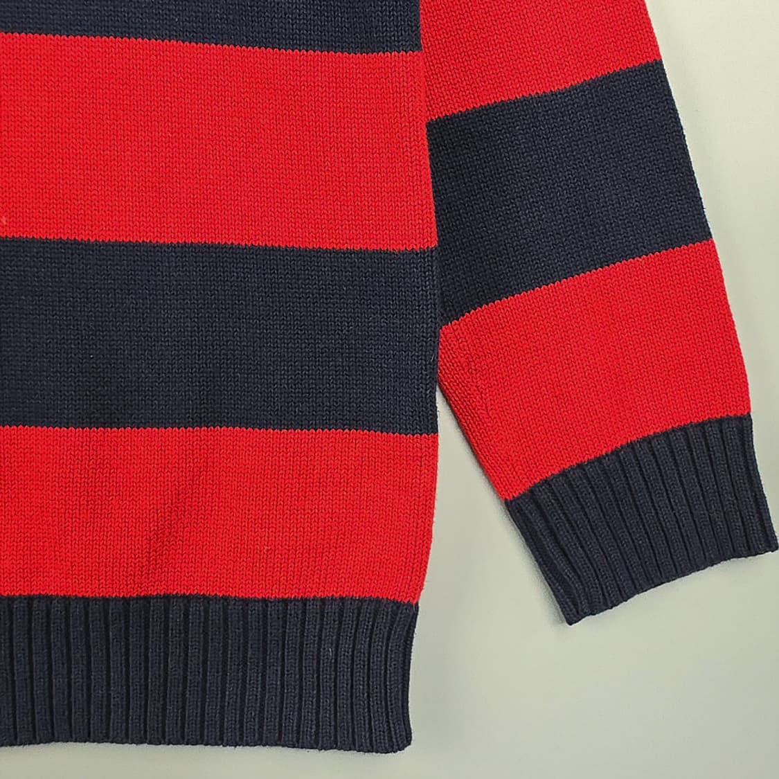 로렌랄프로렌 스트라이프 하프집업 니트 S 상품이미지3