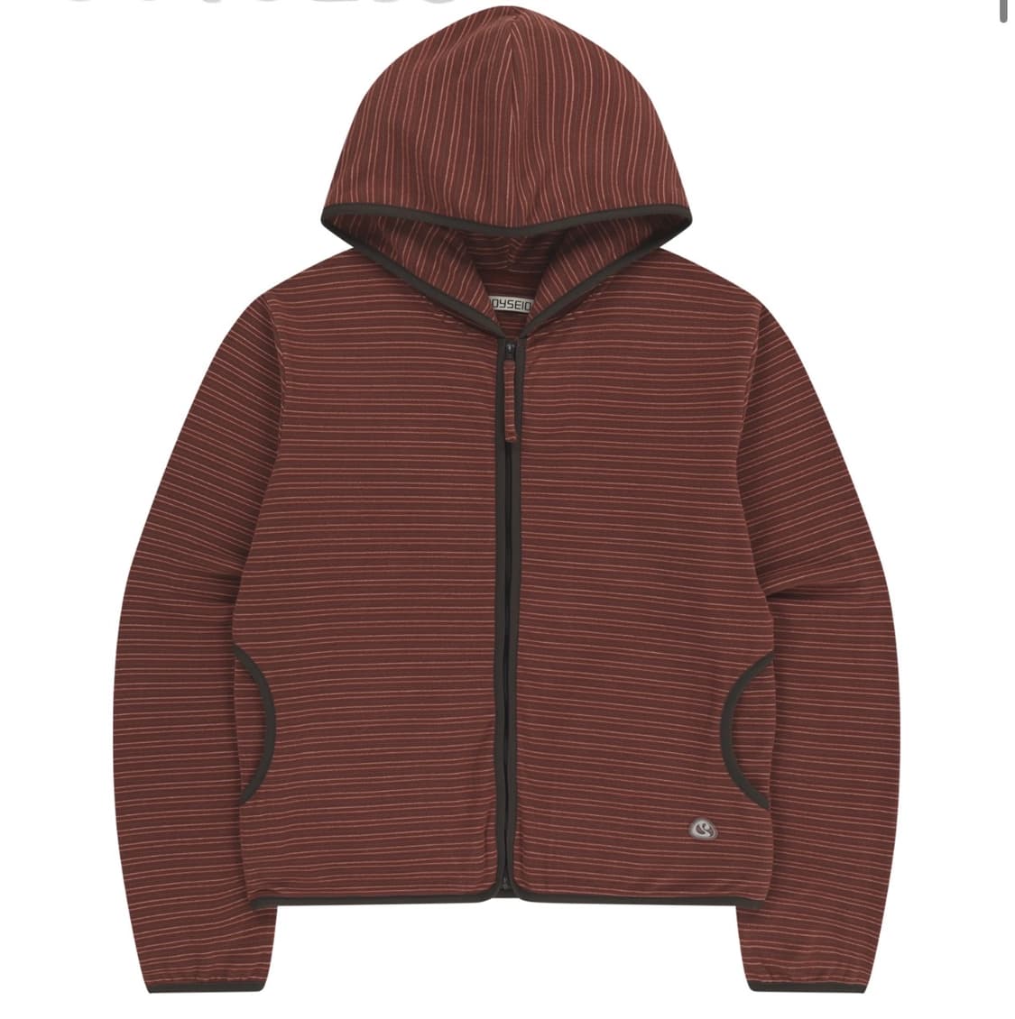 코이세이오 STRIPE FLEECE HOOD ZIP-UP RED 상품이미지1