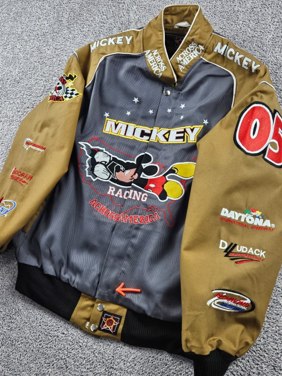 JH 리메이크 패치 미키 레이싱 자켓 ( L ) / 11198 상품이미지6