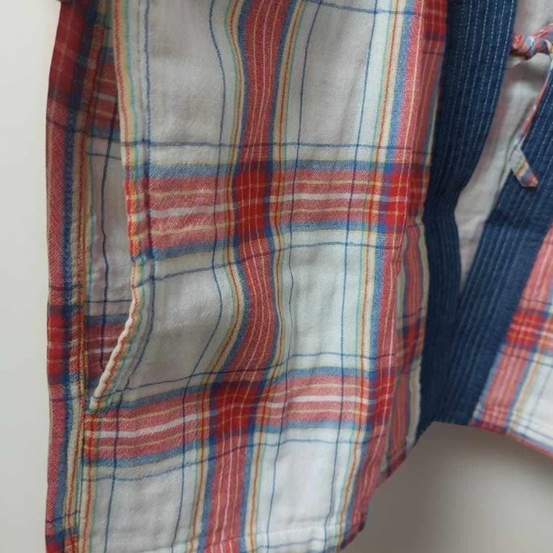 캐피탈 5.5oz 데님 컨트리 체크 카카시 셔츠 3 상품이미지4