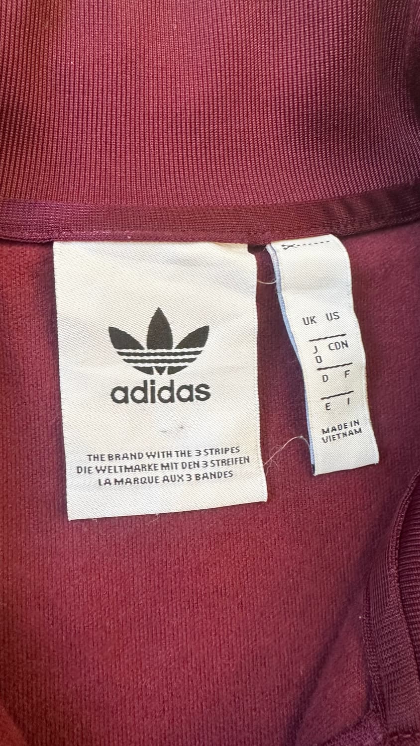 아이다스 신형 버건디 져지 상품이미지3