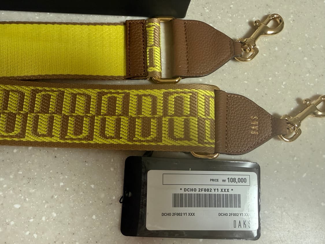 정품)닥스 크로스 스트랩(카멜+옐로우) 상품이미지2