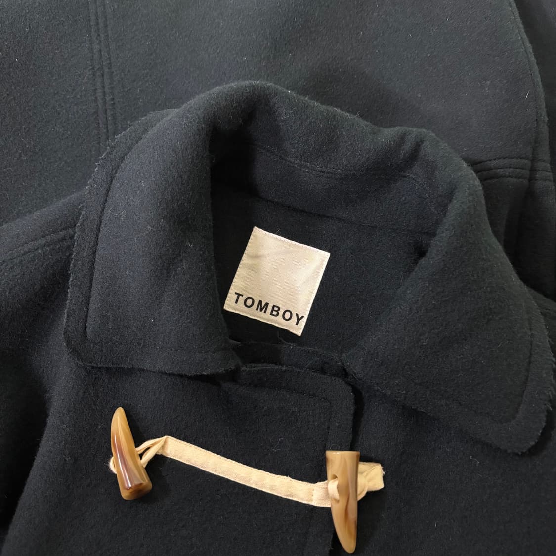 우먼FREE 스튜디오톰보이 네이비 발마칸 더플코트 상품이미지5