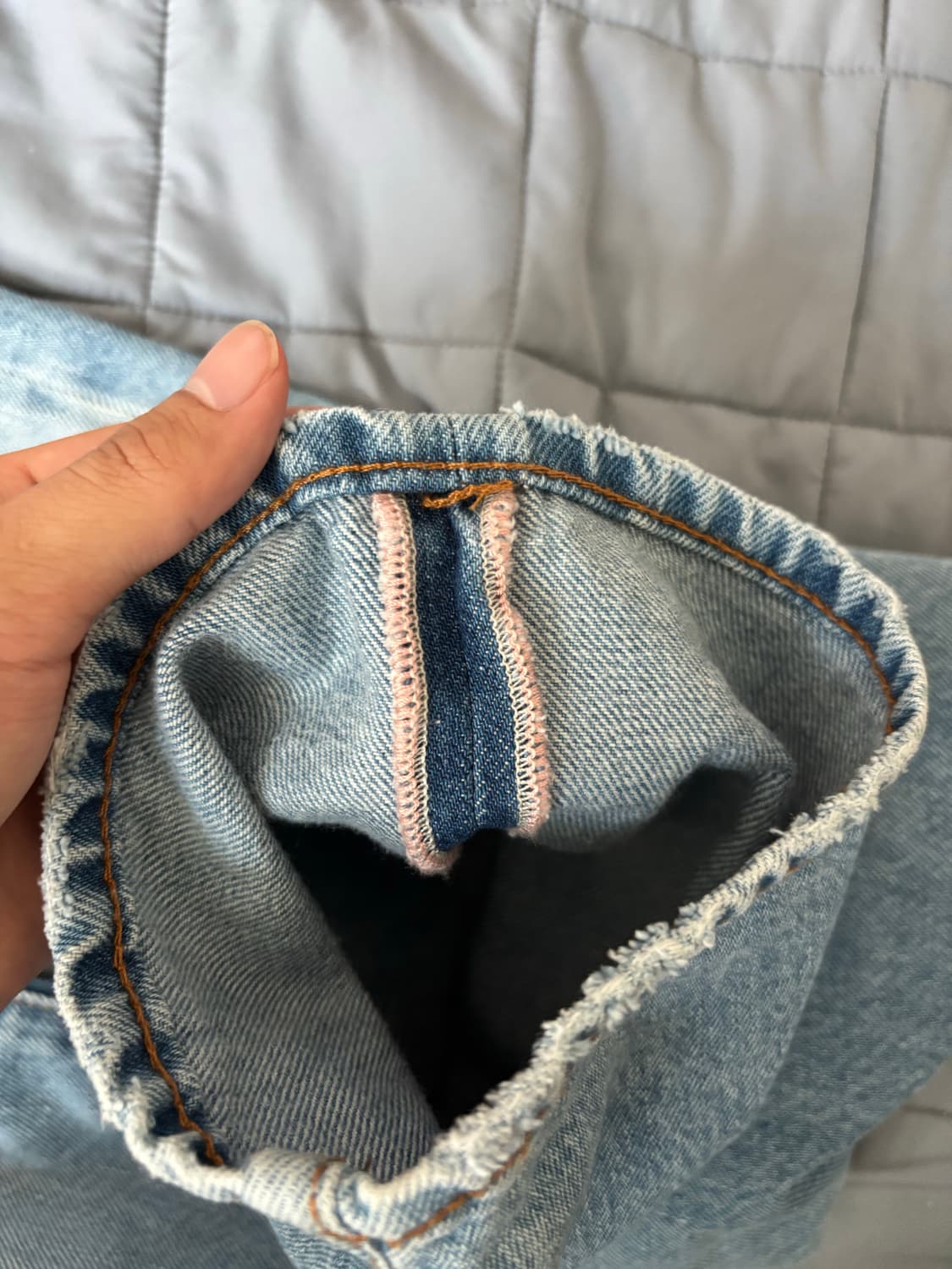 아크네 1996 레귤러 핏 데님 라이트 블루 31/32 상품이미지5