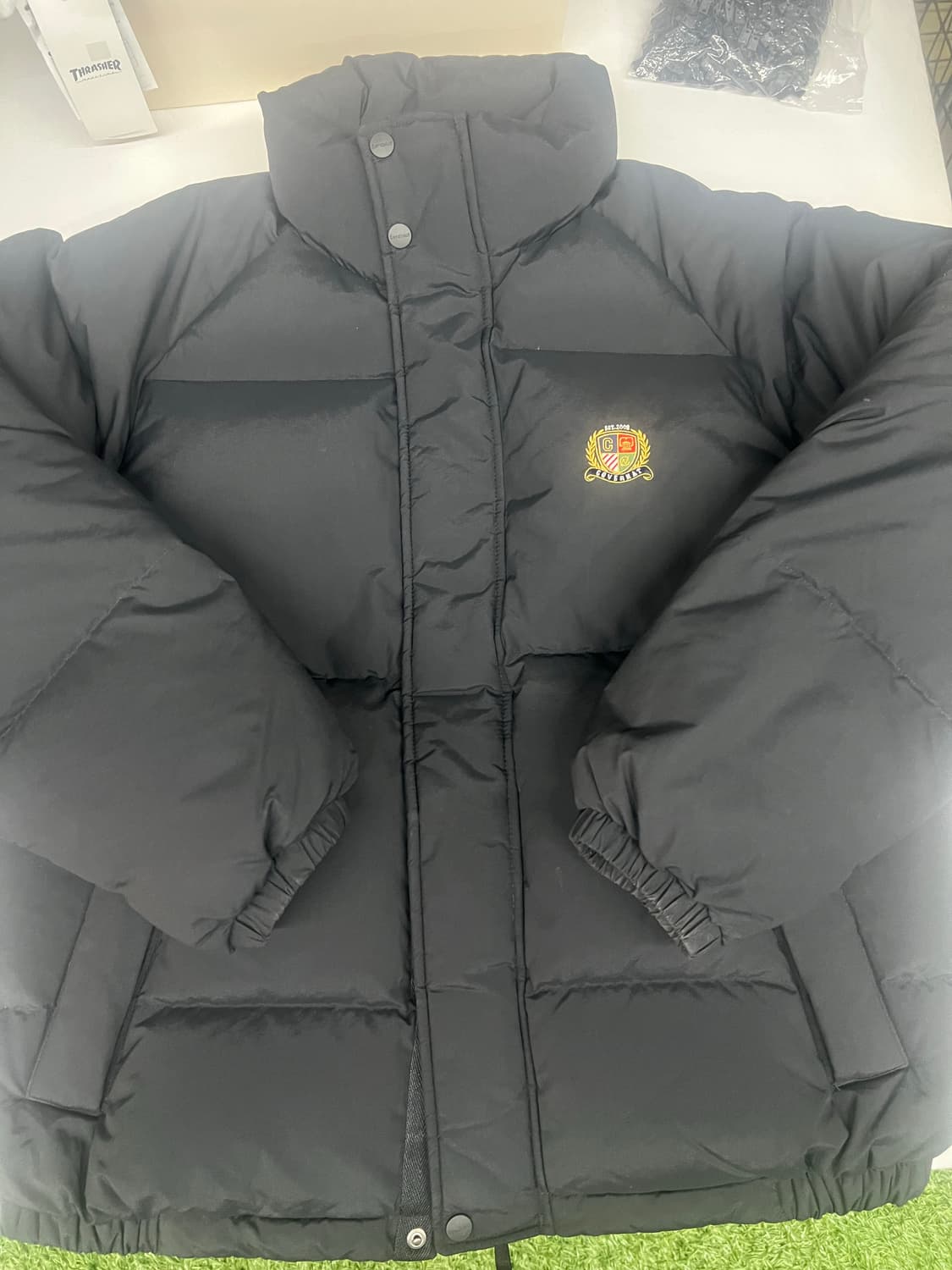 커버낫 블랙 패딩 점퍼 M사이즈 상품이미지1