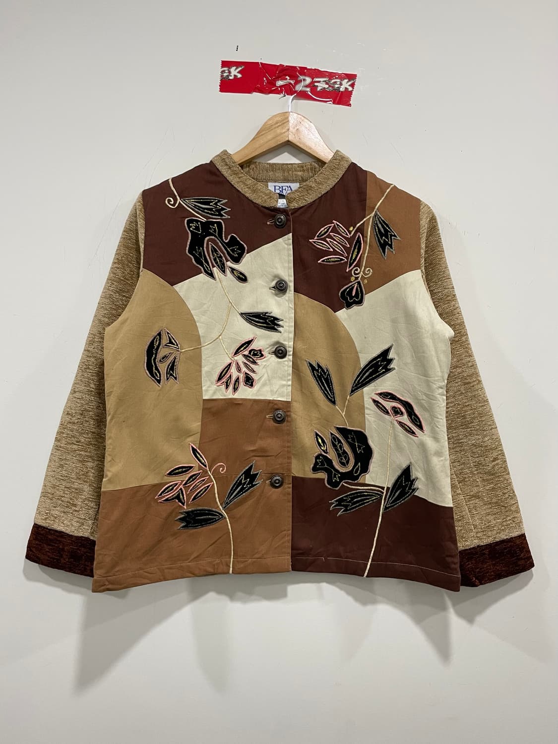 (빈티지)BFA classics 우먼즈 패치워크 자켓 상품이미지2