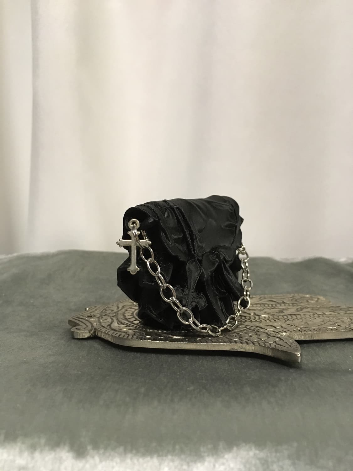 Kurokamimotel 쿠로카미모텔 오브제 키링 백 블랙 상품이미지5