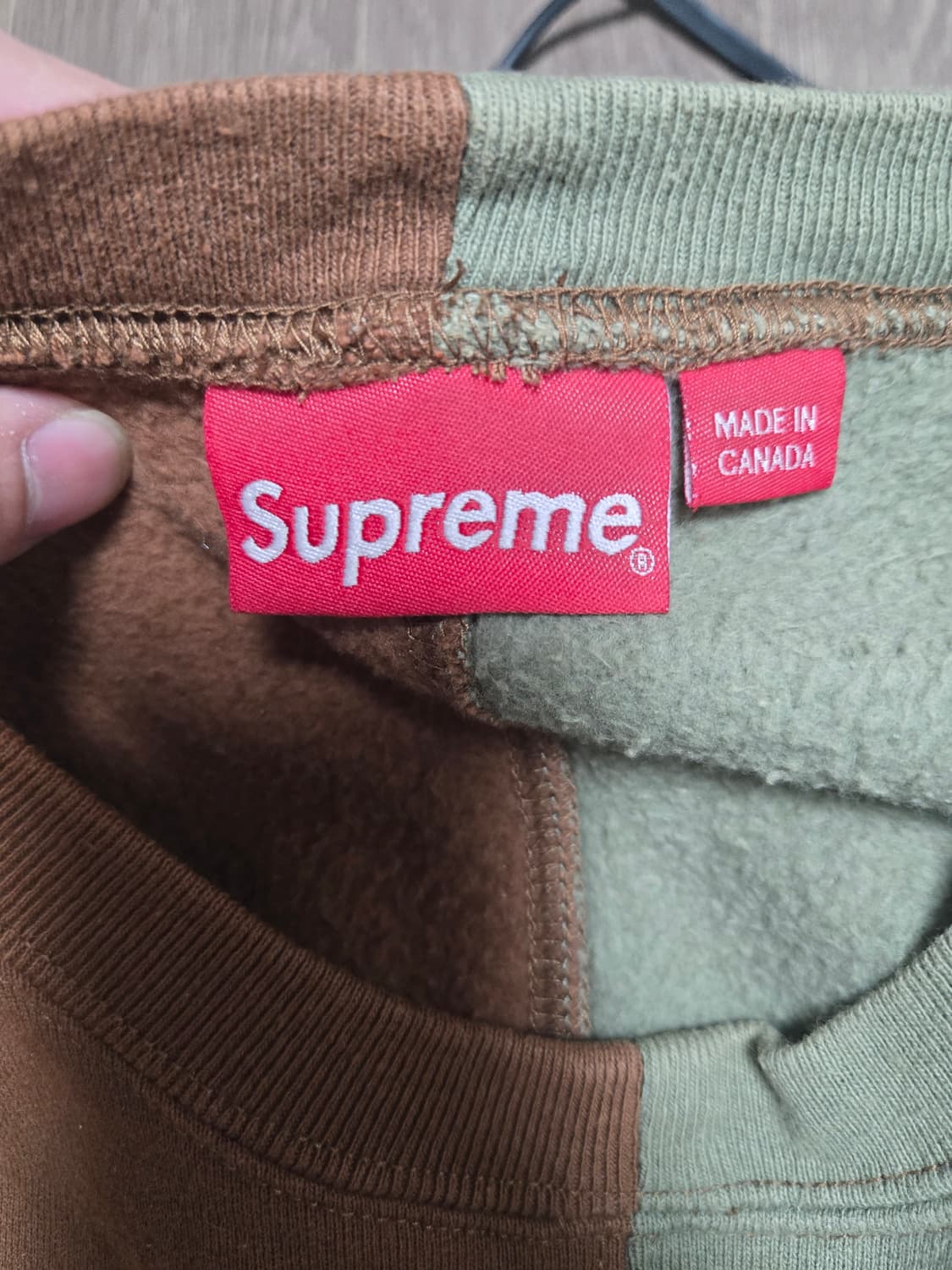 슈프림 스플릿 크루넥 맨투맨 상품이미지2