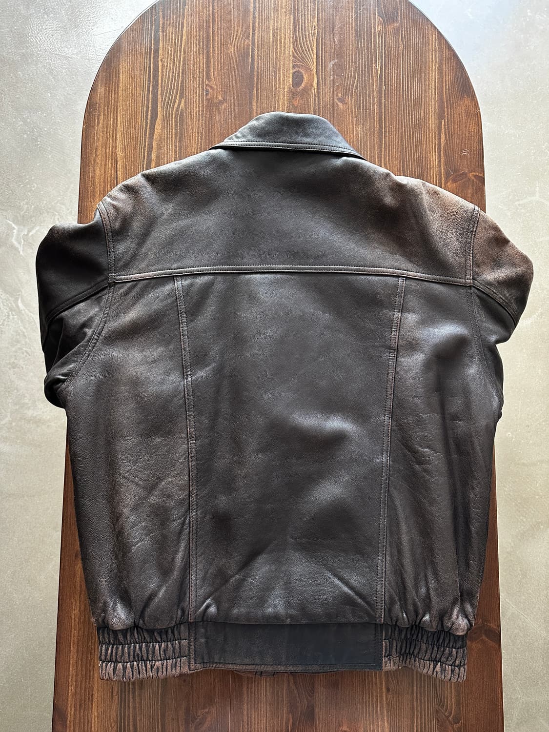 밀라노 클래식 레더 블루종 자켓  상품이미지5