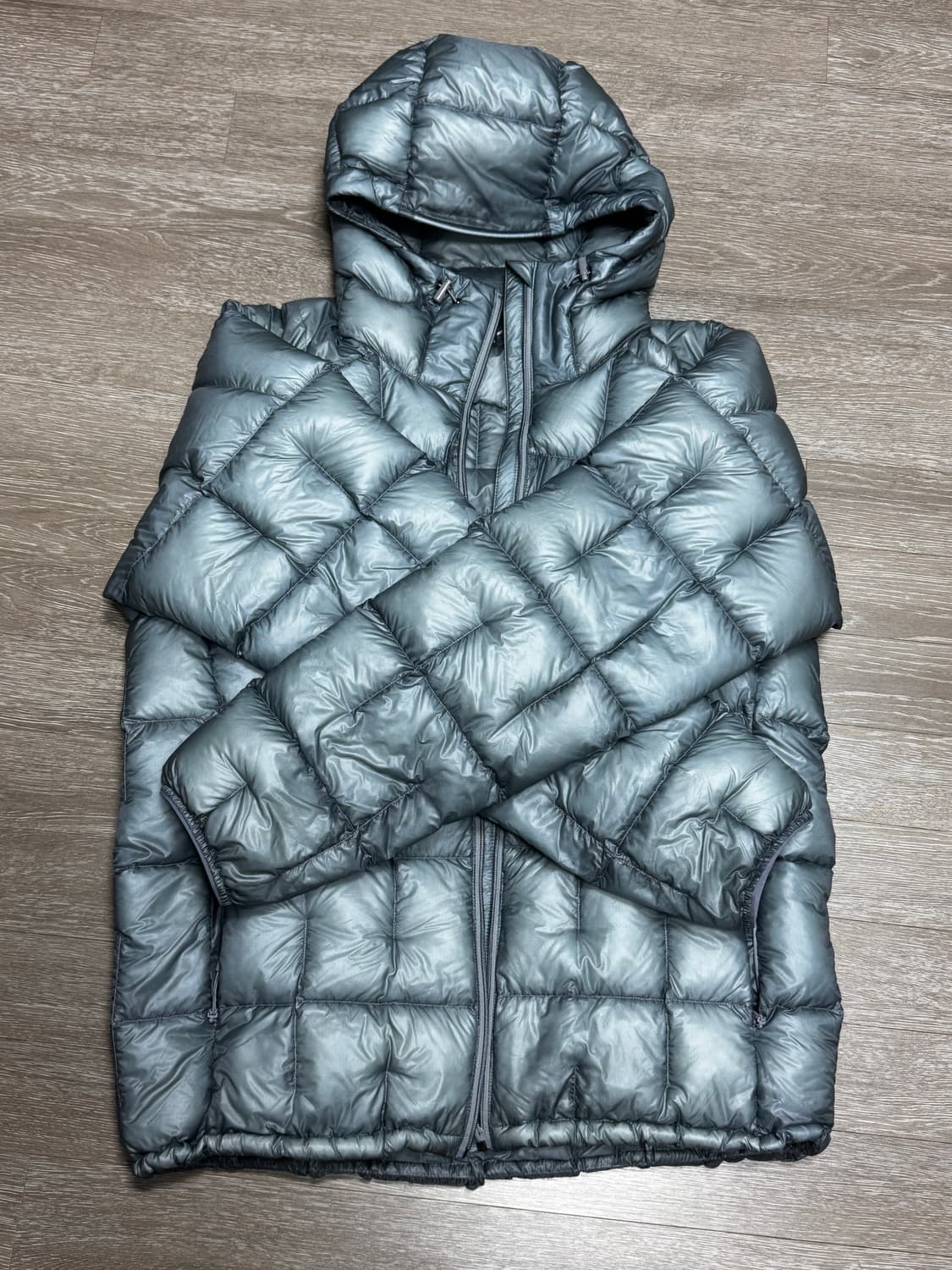 몽벨 플라즈마 1000 알파인 다운 파카 라이트 그레이 XL 상품이미지2