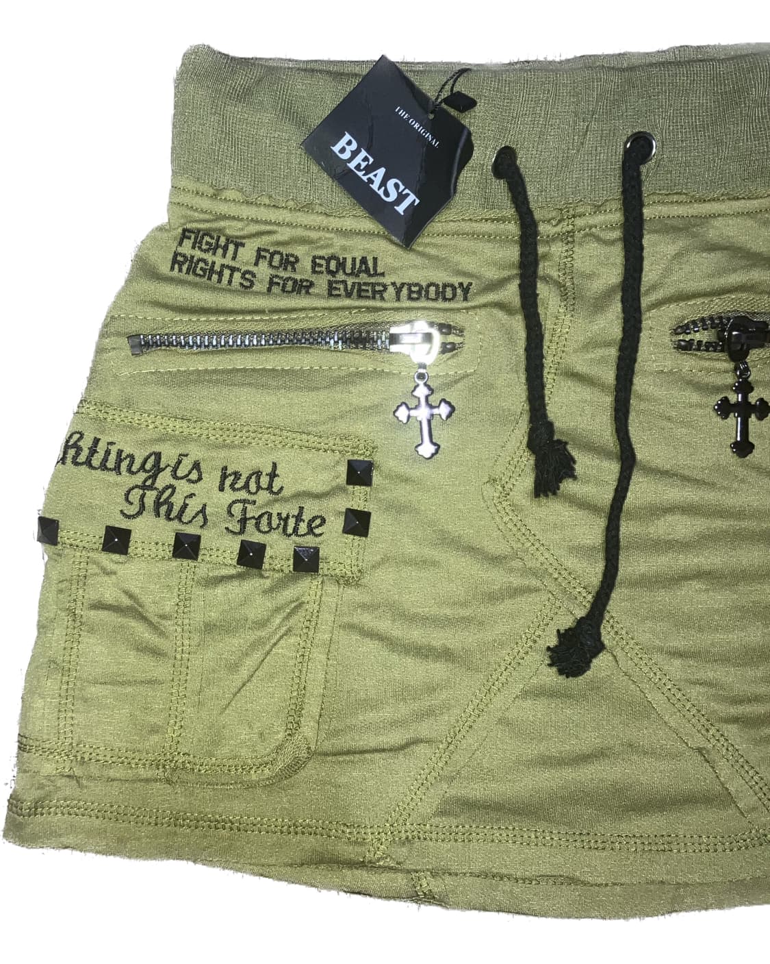 Vintage punk cago mini skirt 상품이미지2