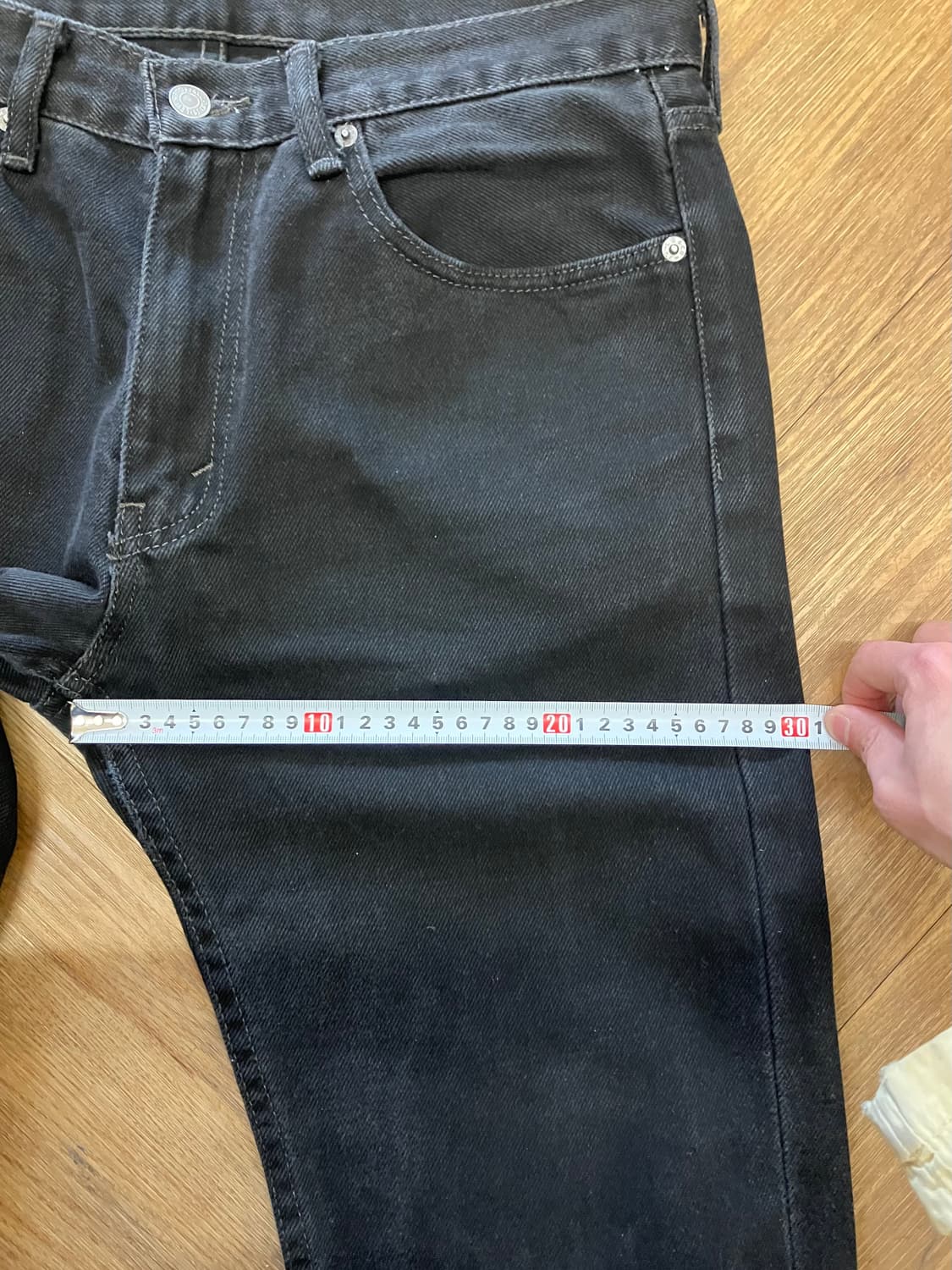 N8 리바이스 505 블랙 데님팬츠 청바지 상품이미지6