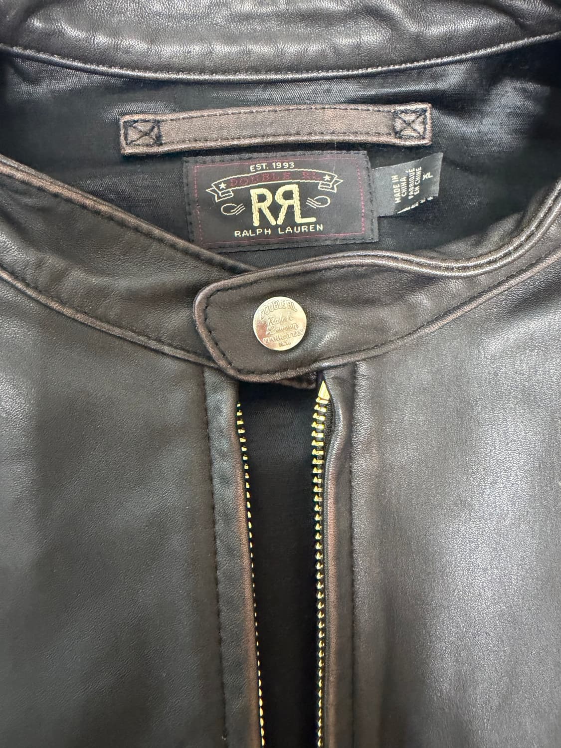 rrl 더블알엘  j100 모토가죽바이커 xl 상품이미지3
