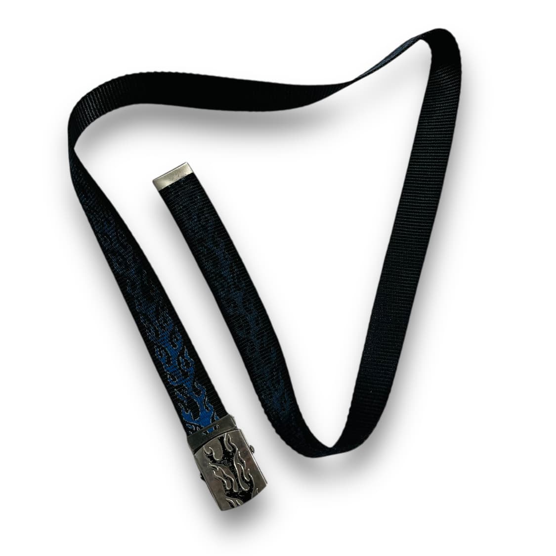 펑크 블루 플레임 웨빙 모드 빈티지 벨트 상품이미지4