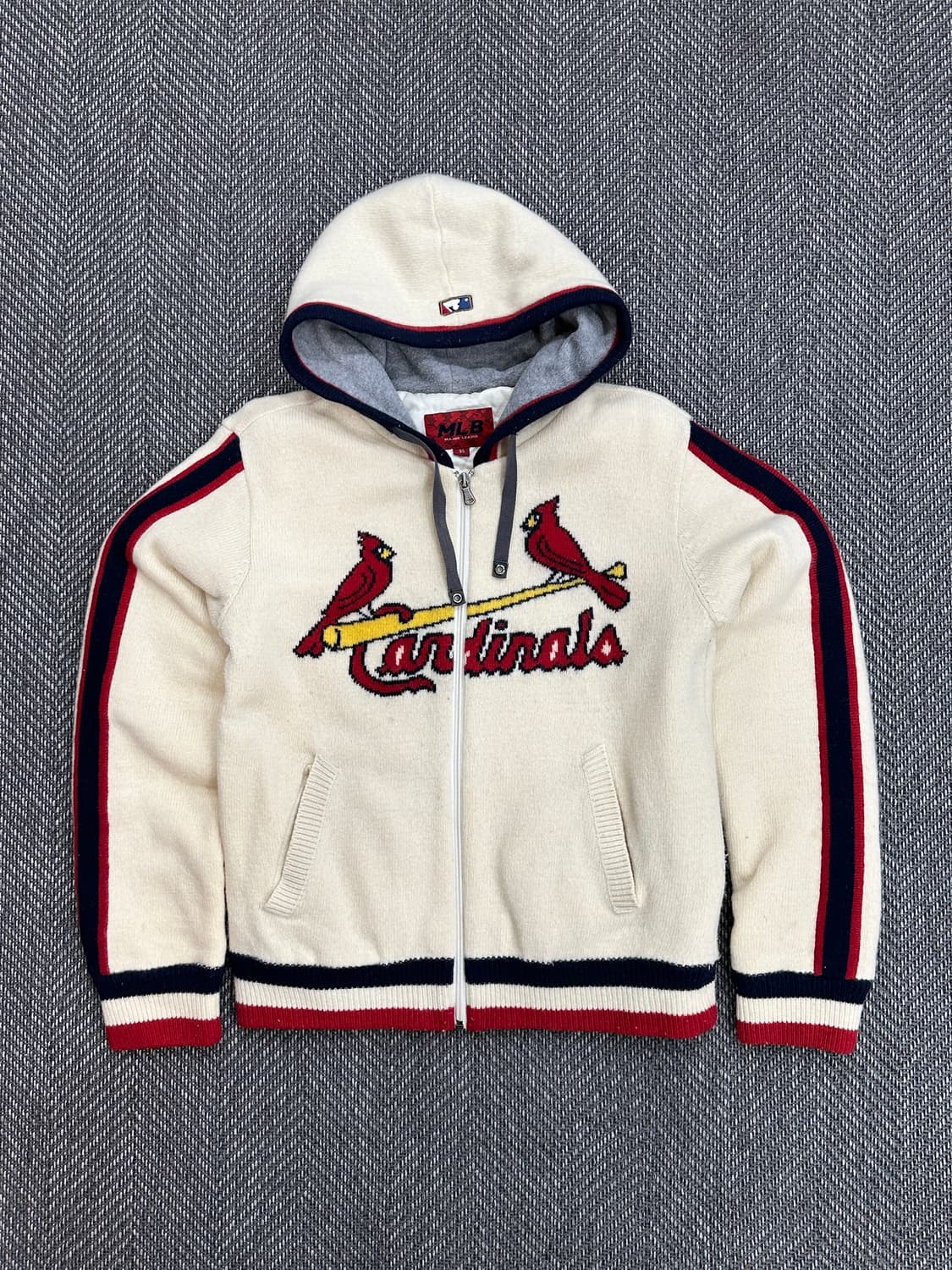 MLB 니트 후드 점퍼 상품이미지5