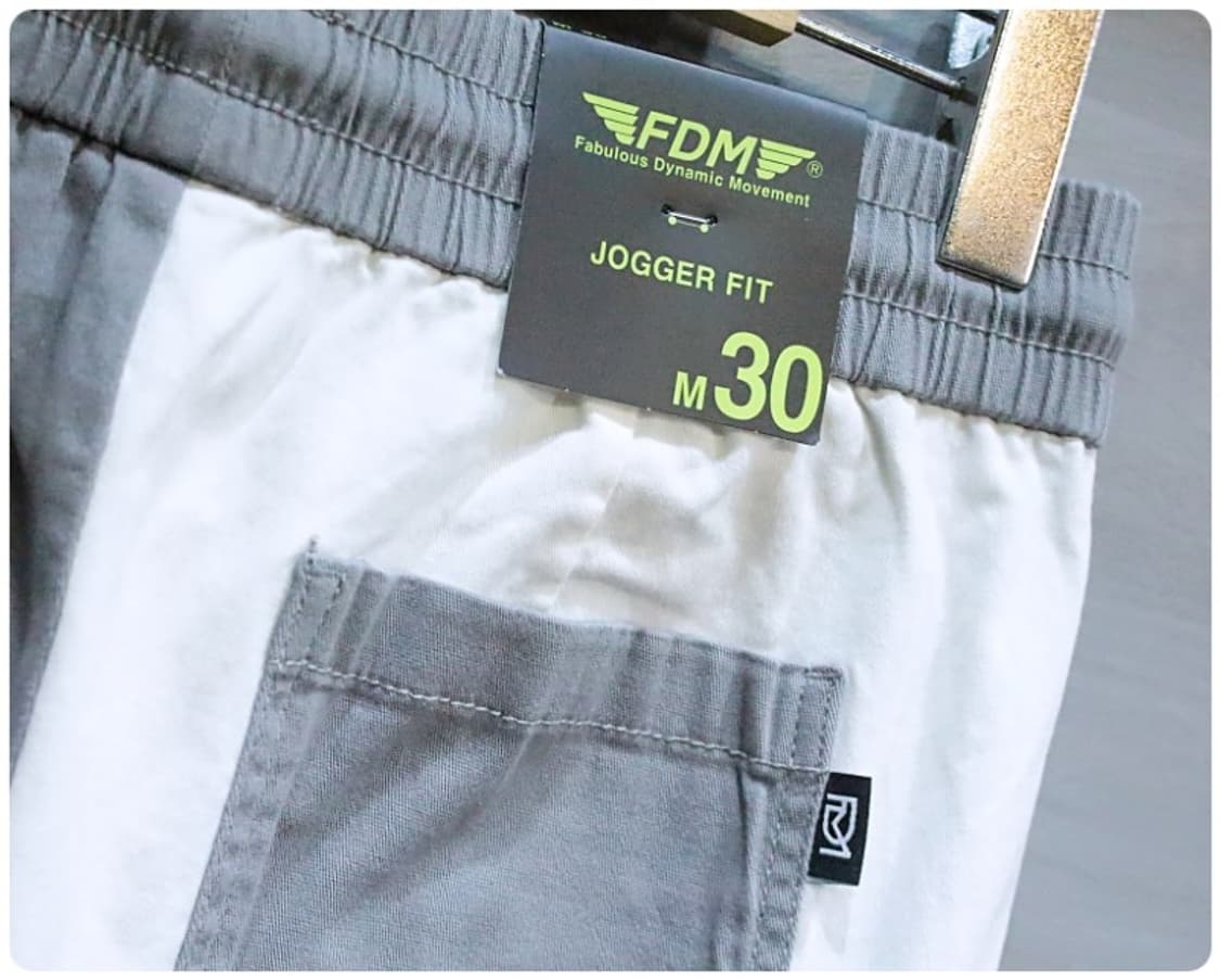 FDM 컬러 믹스 조거 밴딩 팬츠 M (미사용) 상품이미지6