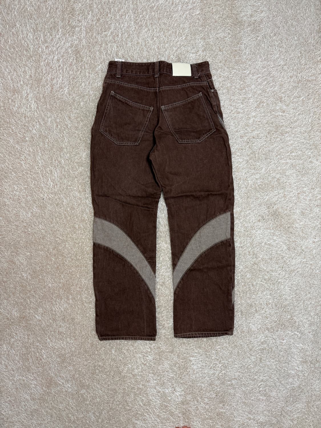 애드오프 와이드 데님 브라운 46 상품이미지3