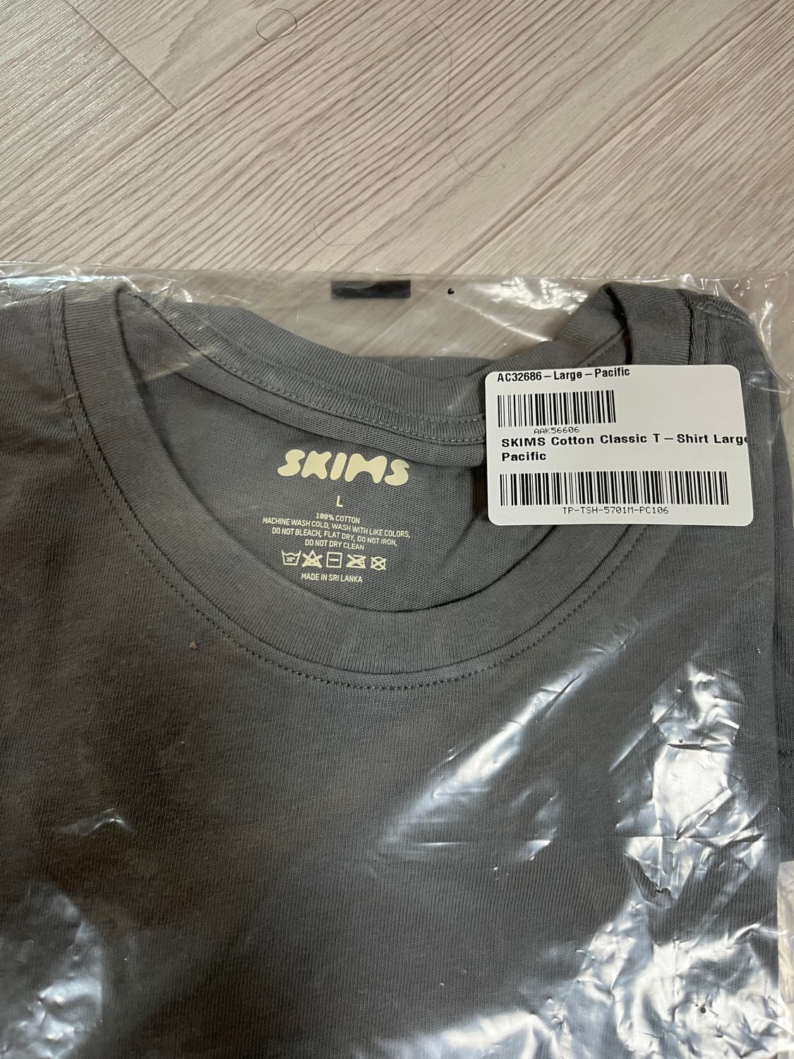 [L] SKIMS 스킴스 코튼 클래식 티셔츠 미개봉 상품이미지4
