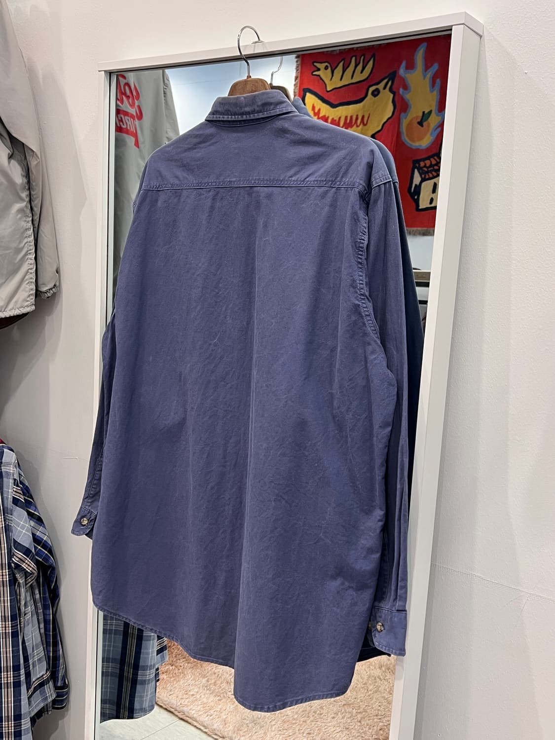 90s Carhartt 칼하트 투포켓 워크 셔츠 (made in USA) 상품이미지4
