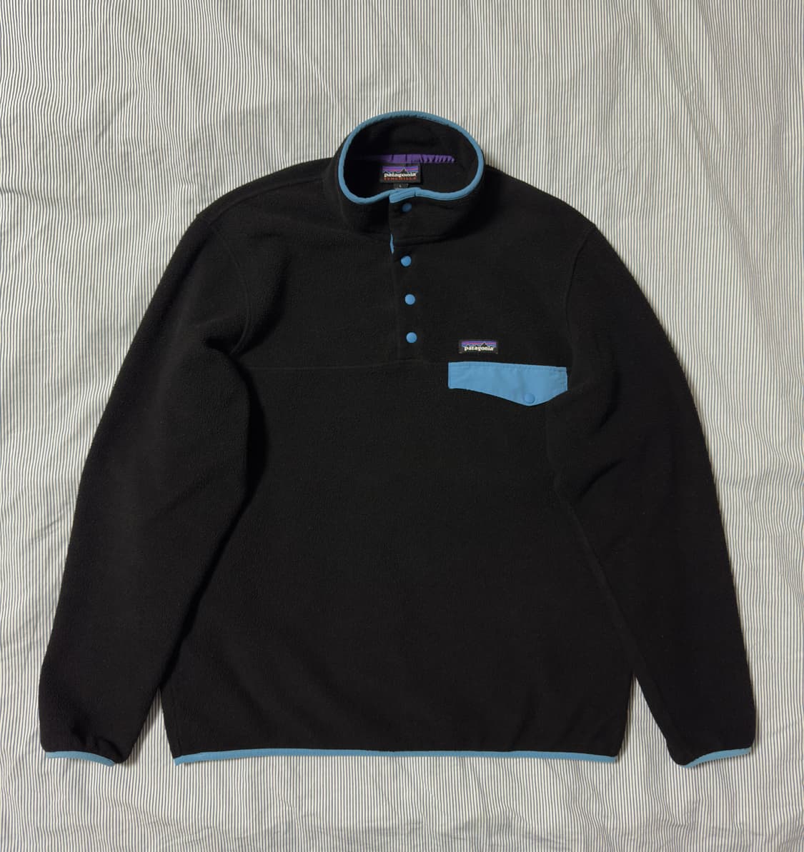 파타고니아 신칠라 스냅-T 플리스 풀오버 블랙 L 상품이미지3