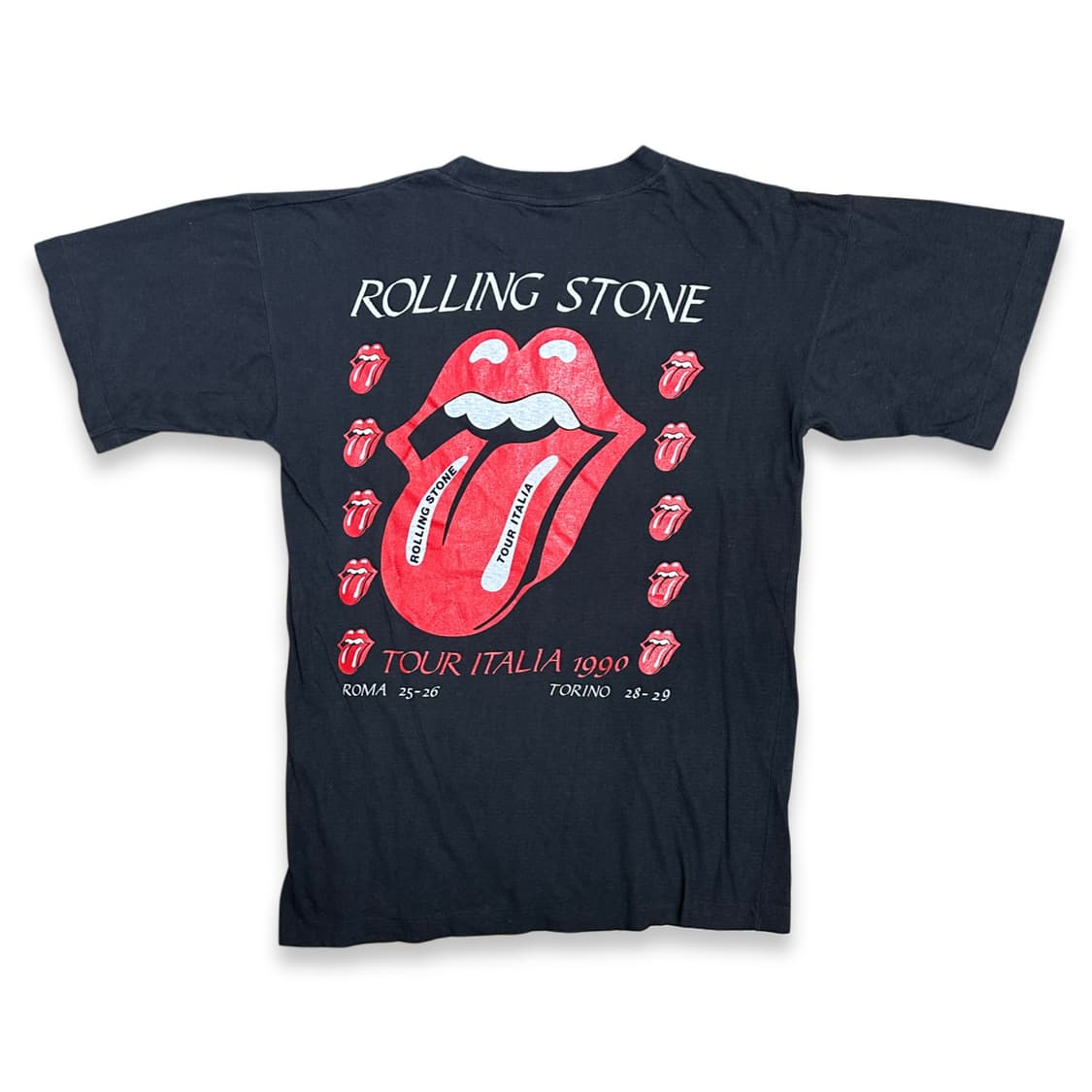 1990' Rolling stones Italia 투어 티셔츠 XXL 상품이미지2