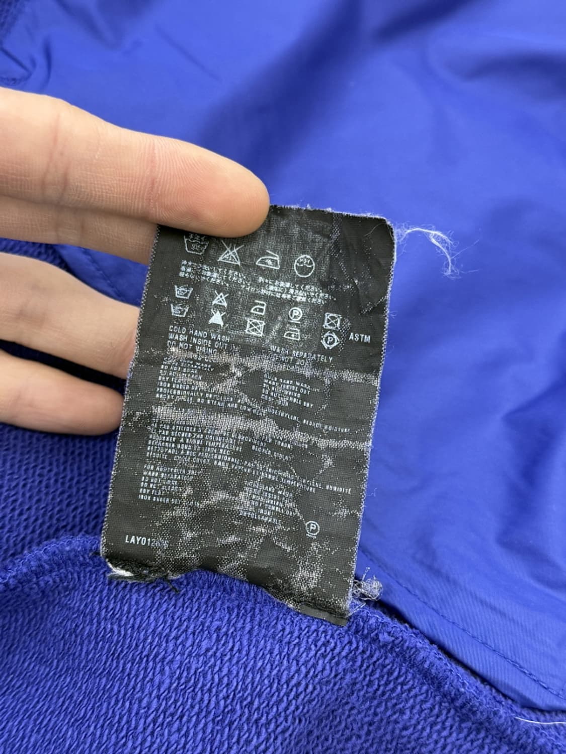 프라다 블루 바이올렛 집 라인 후디 집업 자켓 상품이미지9