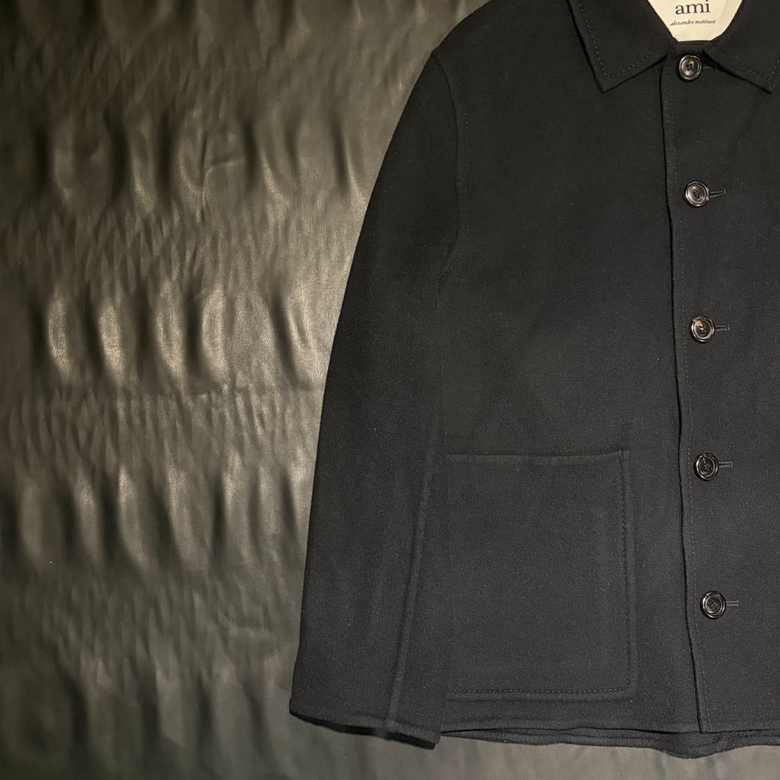 아미 블랙 반코트 상품이미지7