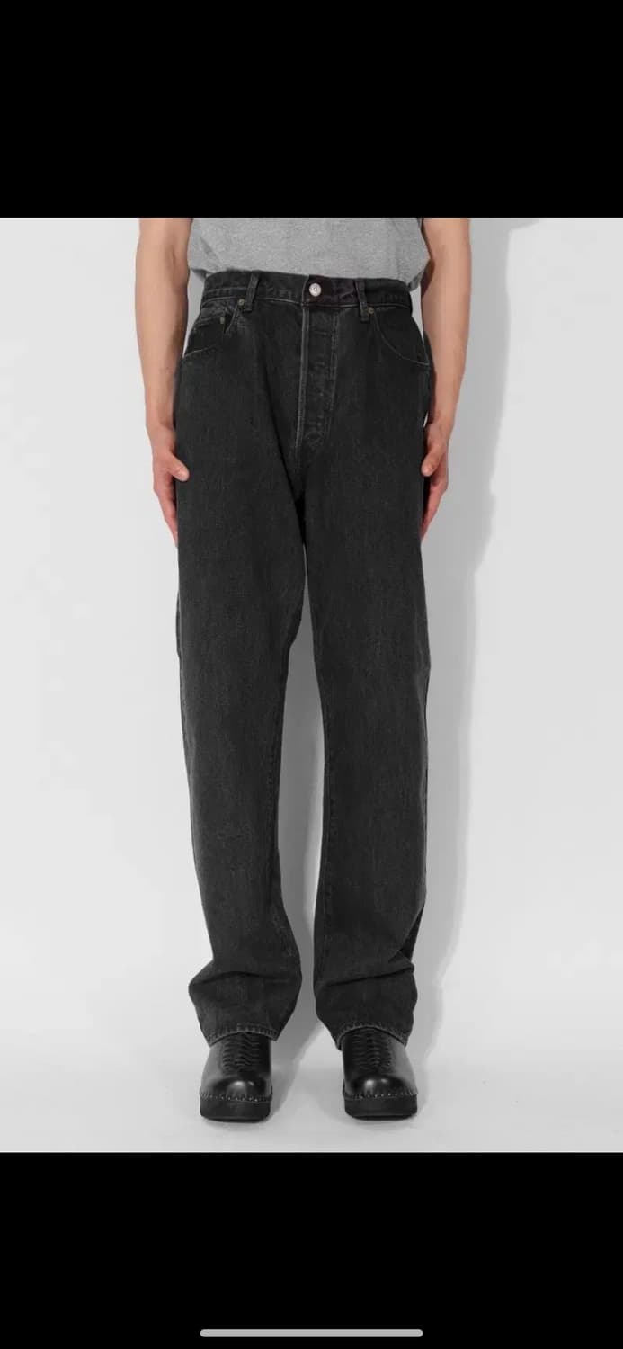 시오타 CIOTA BLACK SUVIN COTTON STRAIGH 상품이미지1