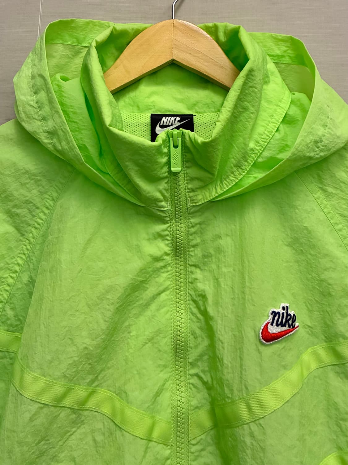 (XL)나이키 헤리티지 윈드러너 아노락 하프집업 바람막이자켓 형광 상품이미지3