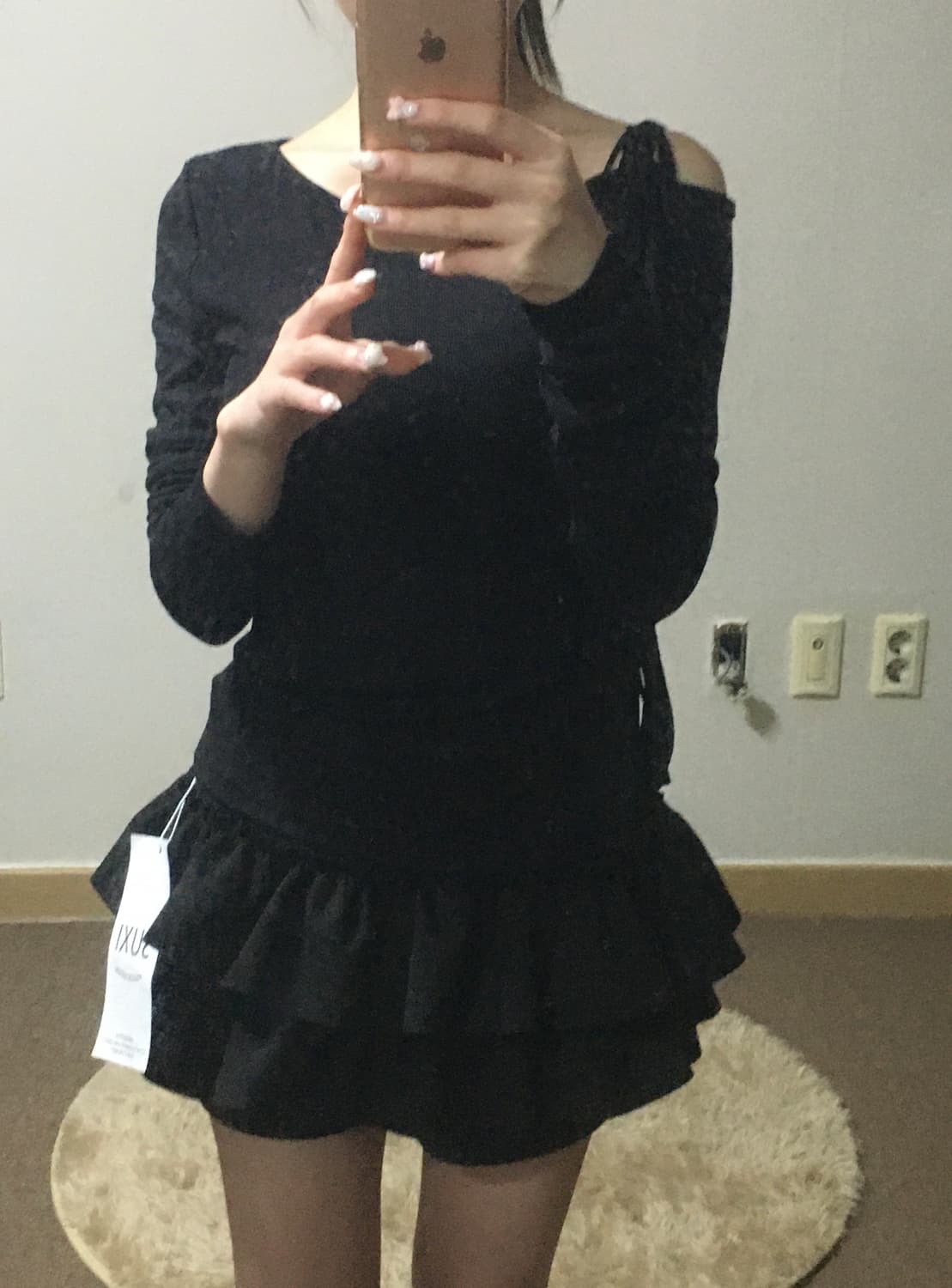 원숄더 트임 상의 상품이미지1