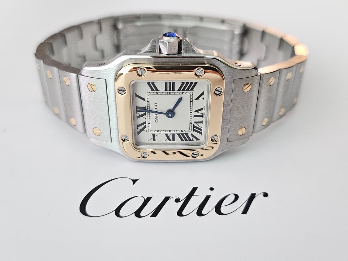 까르띠에 산토스 갈베 18k콤비 스몰 쿼츠 상품이미지1