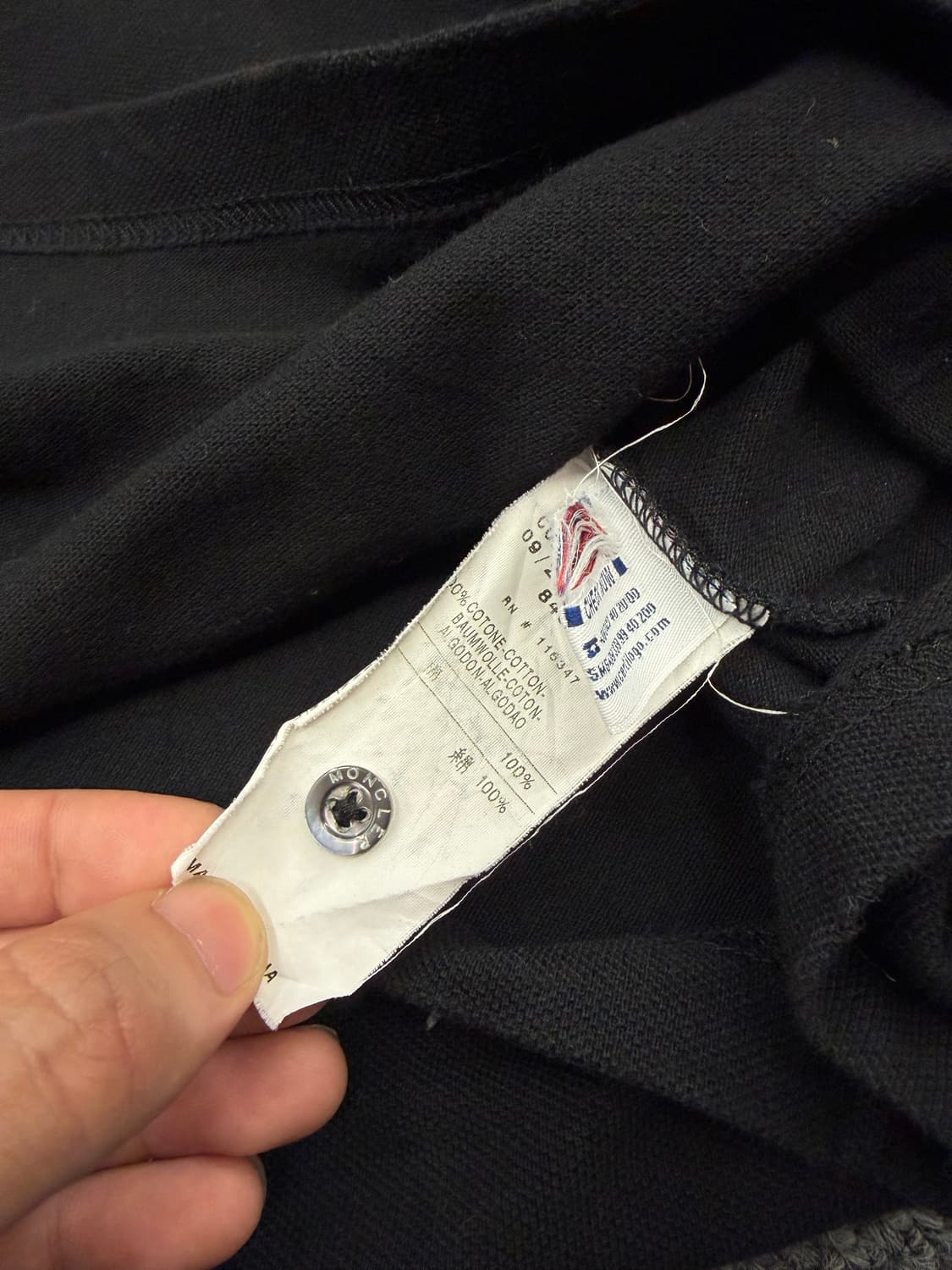L) Moncler 빈티지 반팔 카라티 상품이미지4