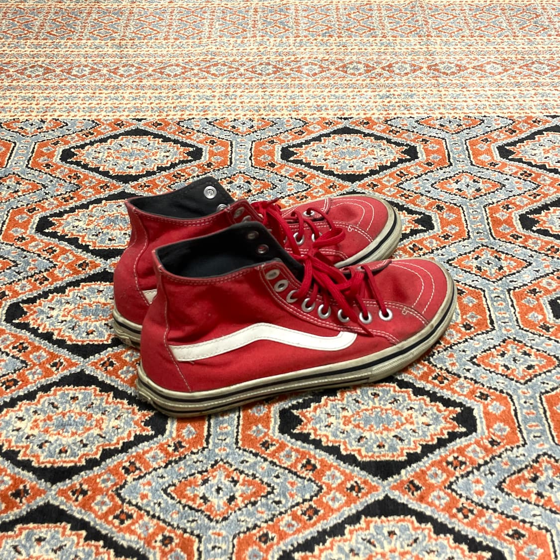 반스 위너 레드 하이탑 스니커즈 US7 상품이미지2