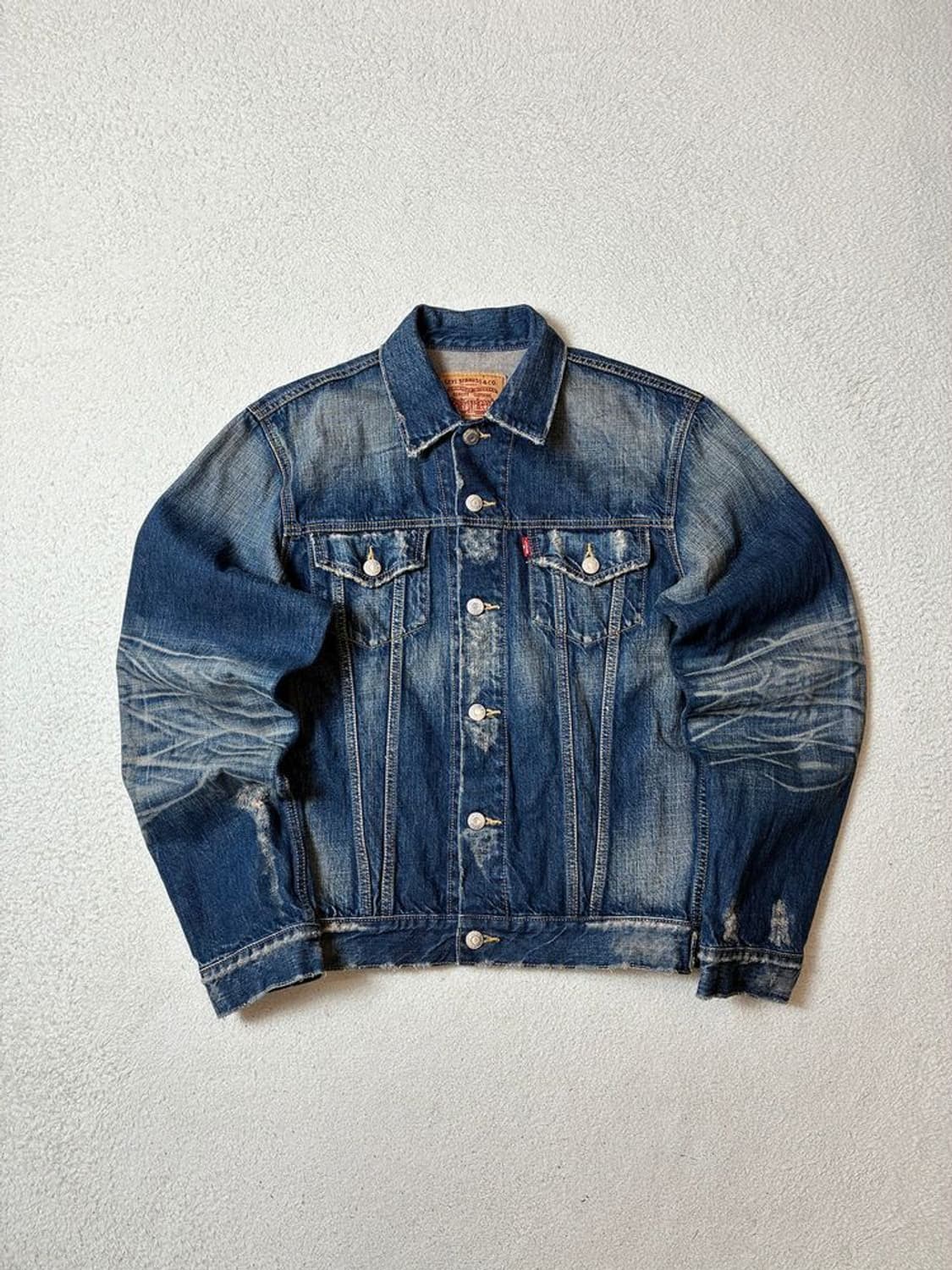 리바이스 70505 3세대 에이징 데님 트러커 자켓 PN7807 상품이미지1