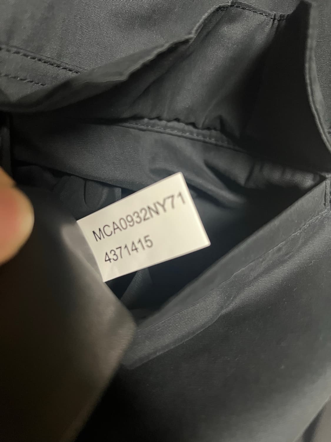 바버 스페이 캐주얼 논왁스 os 다크네이비 m사이즈 새상품급 상품이미지3