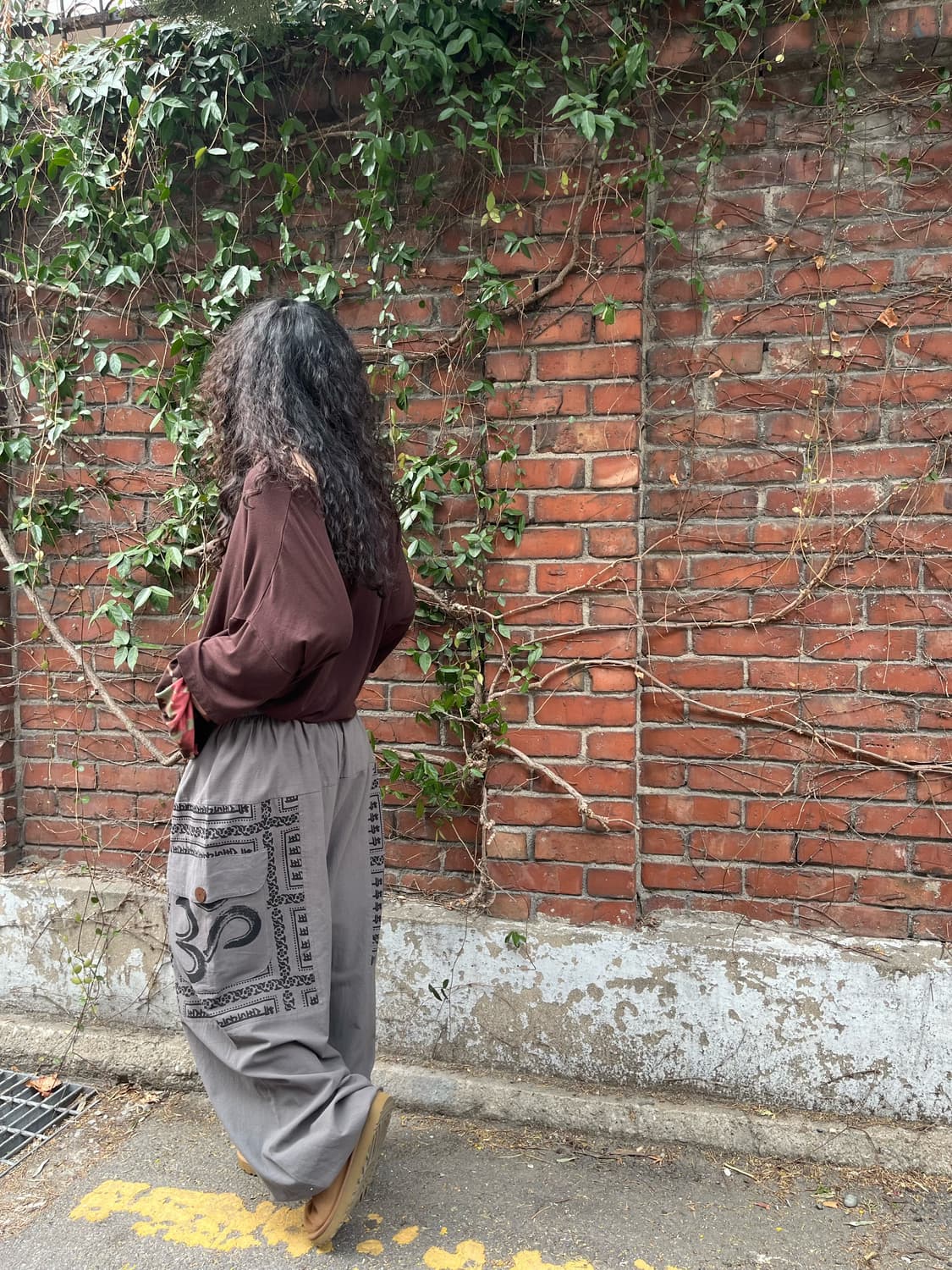 히피 문양 와이드 벌룬 팬츠 상품이미지6