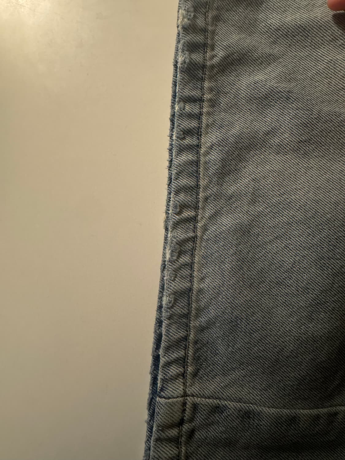 인사일런스 우먼 로우 웨이스트 와이드 진 라이트 블루 상품이미지5