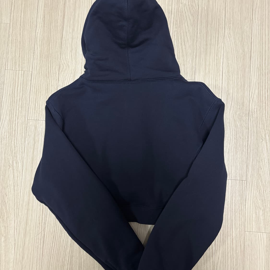 배드블러드 BCAC 엠블렘 헤비웨이트 크롭 후드 네이비 XS 상품이미지7