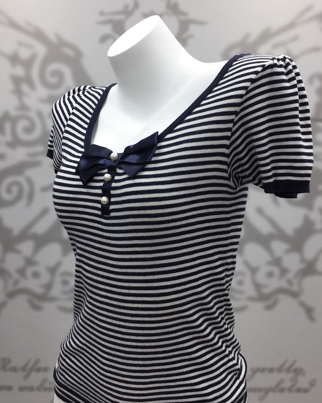 Tokyo Girl Stripe Ribbon T-shirts 상품이미지3