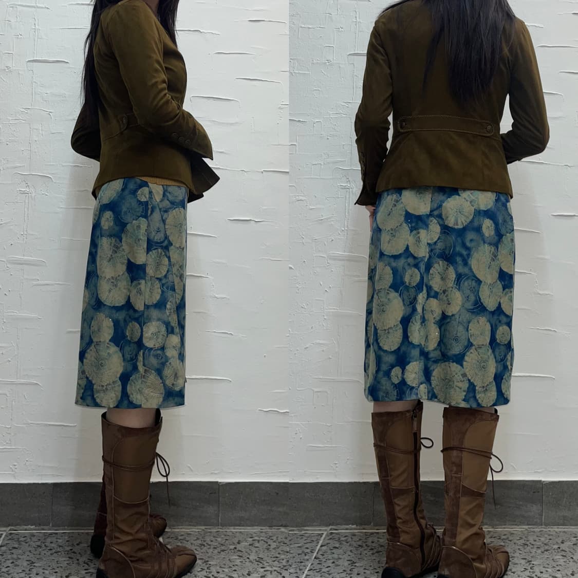 Brown suede stitch jacket 상품이미지3