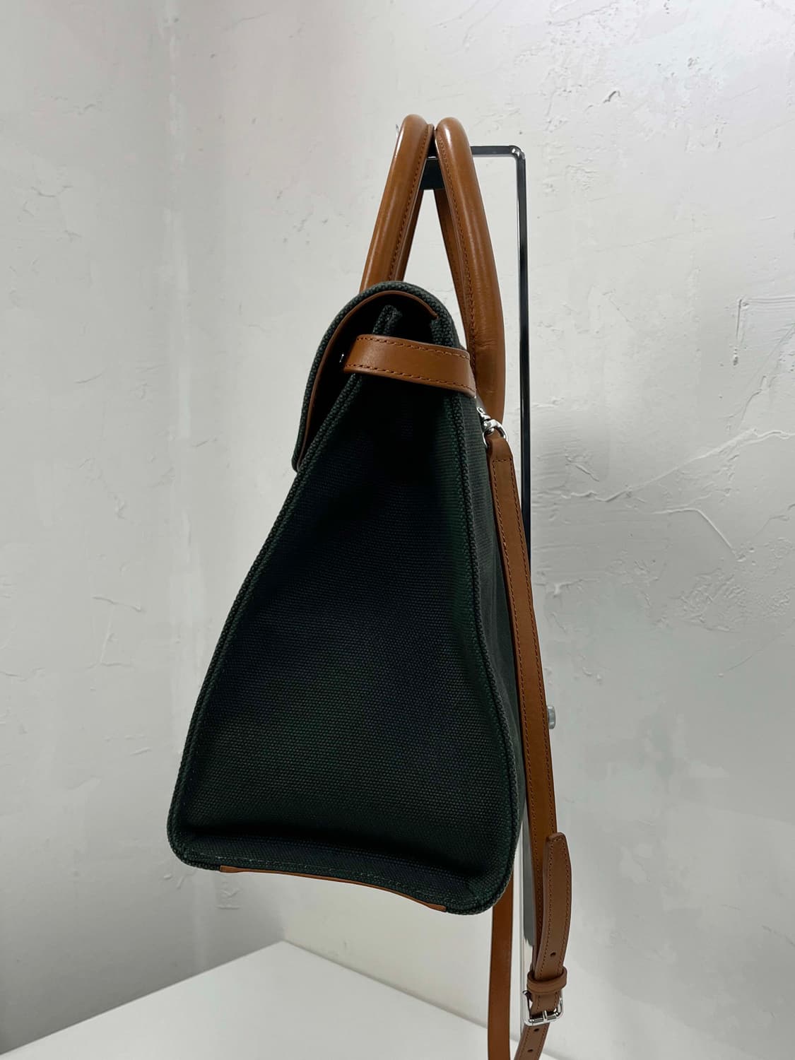 폴로 랄프로렌 컬렉션 카프스킨 소프트리키 33 캔버스 쿠퍼백 숄더 토트백 상품이미지6