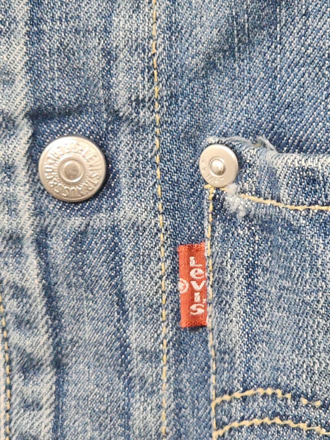 (M) 리바이스 엔진 청자켓 연청 데님자켓 레드탭 빈티지  상품이미지4