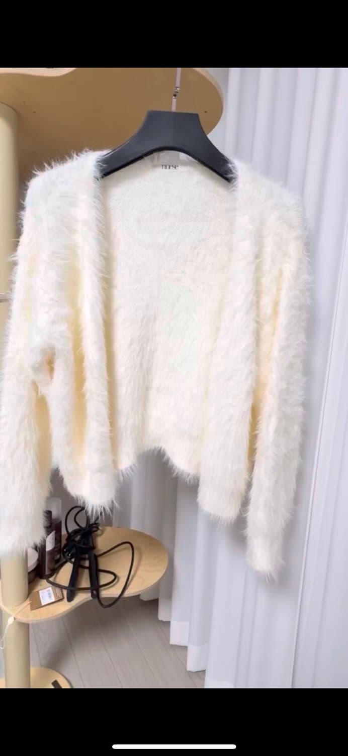 누즈(nuese)베리퍼가디건아이보리 상품이미지1