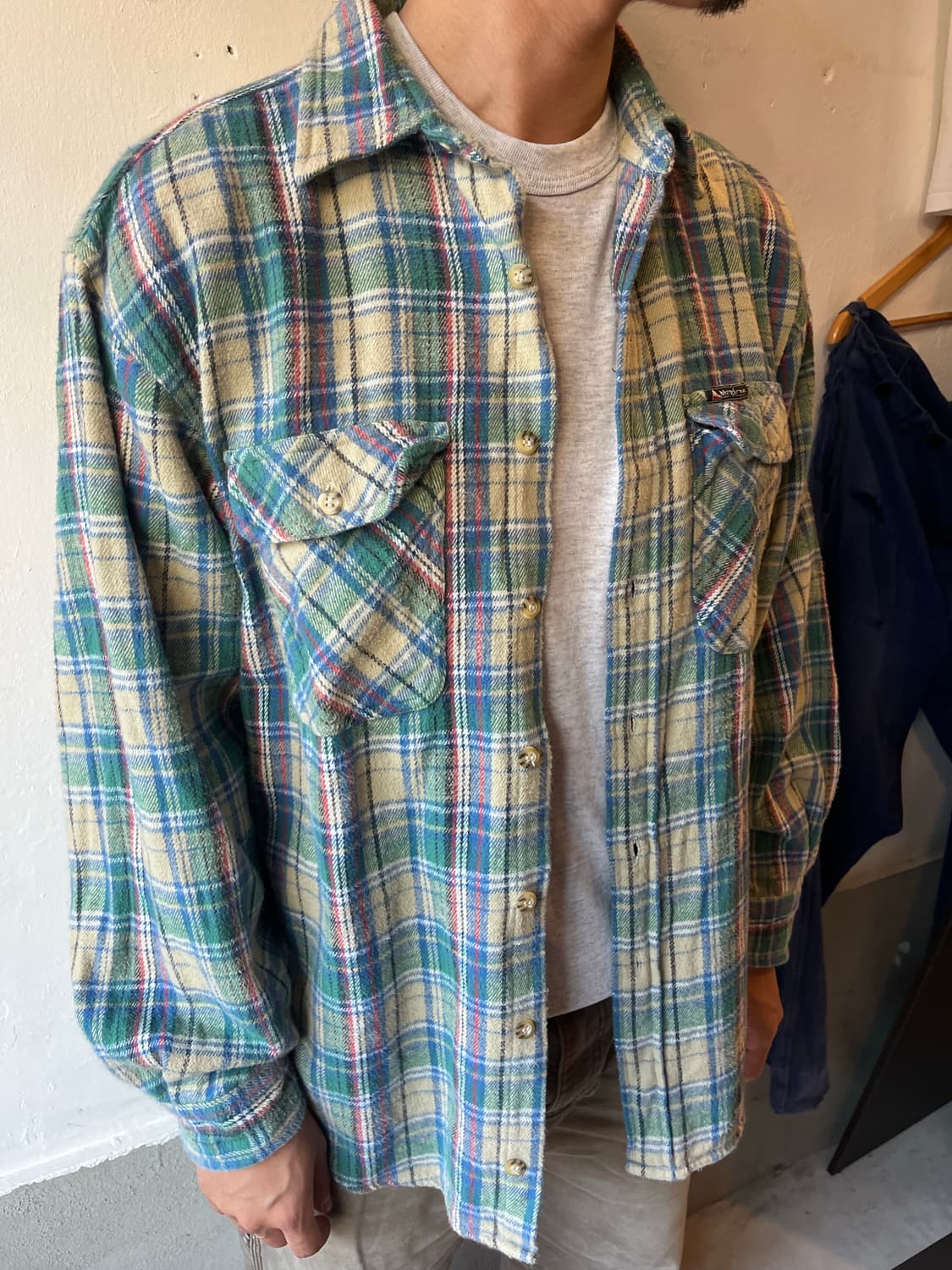 Wrangler TRAIL 90s Flannel Shirt L 상품이미지1