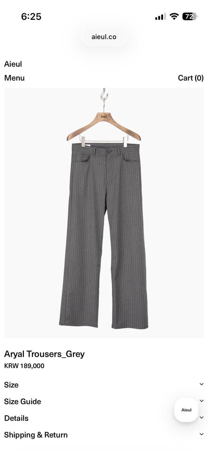 아이엘 Aryal Trousers_Grey  상품이미지1