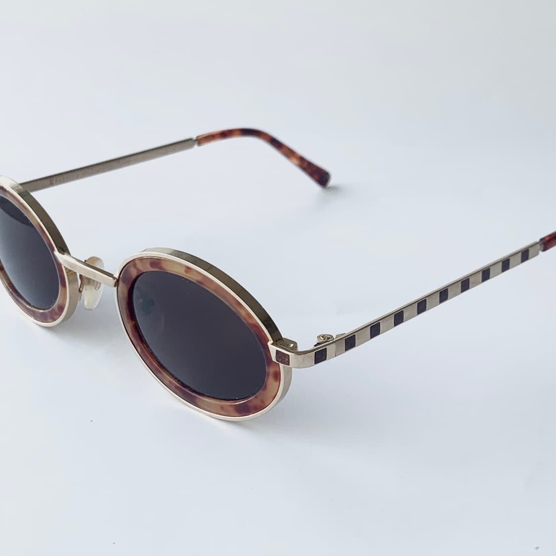 961 데드스탁 골드 호피 미니멀 라운드 원형 선글라스 픽키 상품이미지5