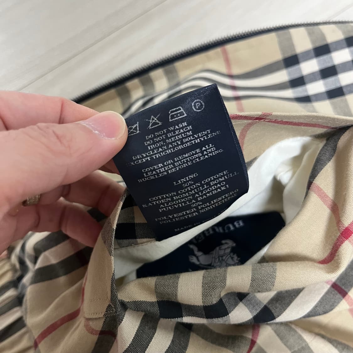 [정품]버버리(Burberry)노바체크 리버시블 헤링턴 자켓 상품이미지7