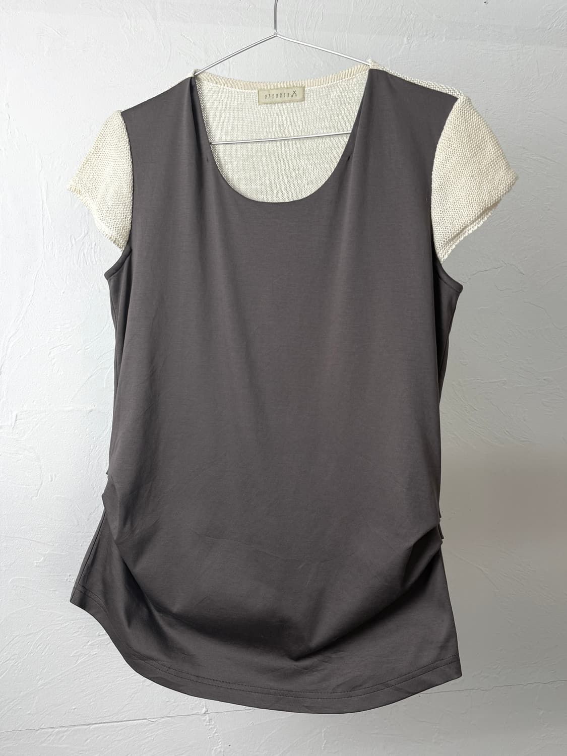 싱크로 크로싱즈 믹스드 셔링 티셔츠 상품이미지2