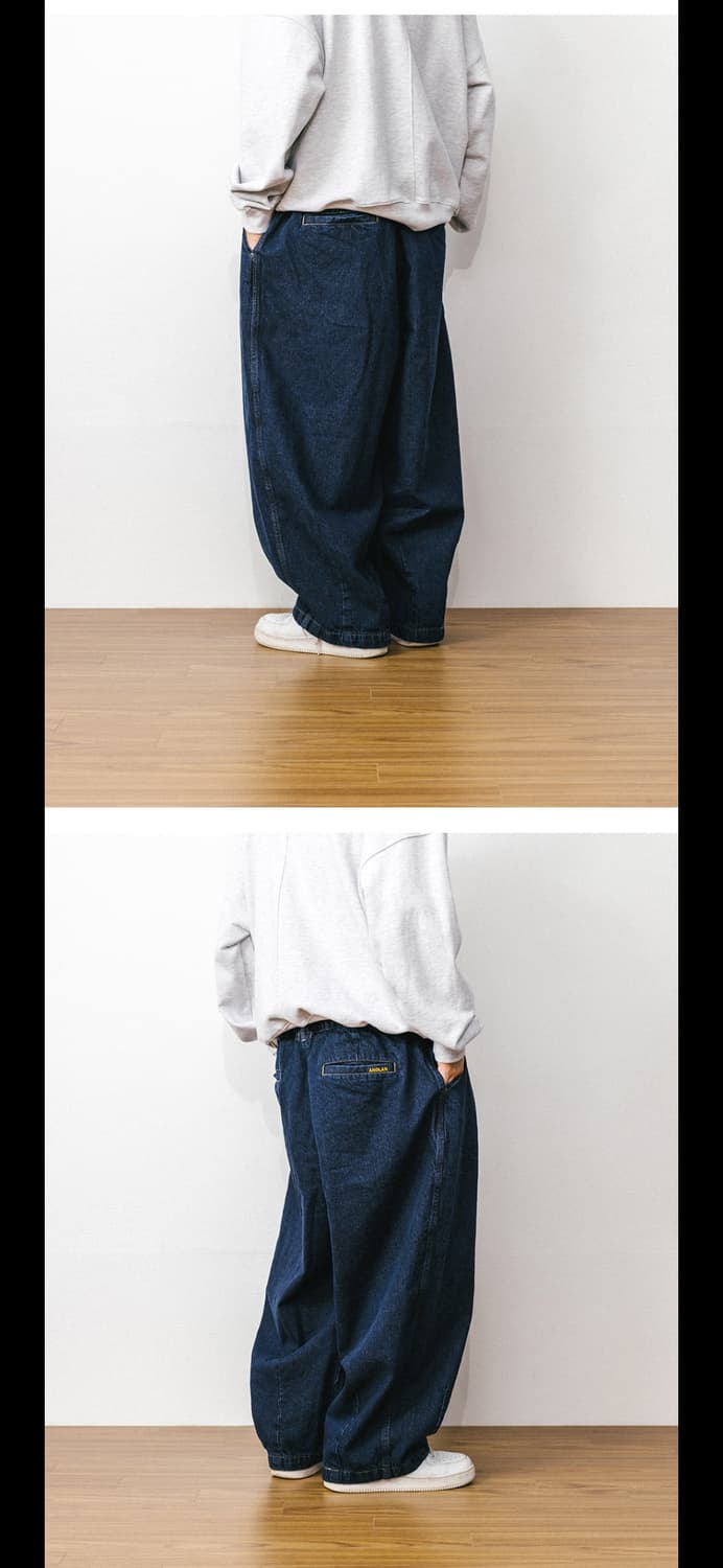 앵글런 팬츠 청바지 데님벌룬팬츠 상품이미지3